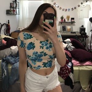 American Apparel Floral Top